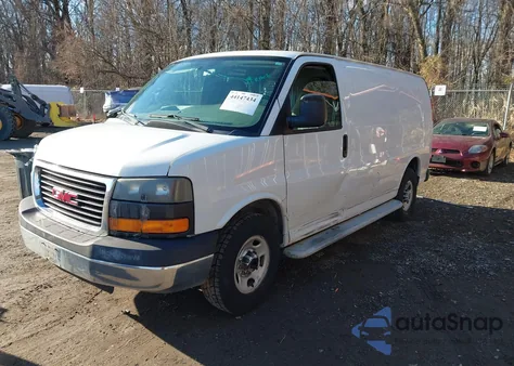 2014 GMC Savana 2500 Work Van z USA, uszkodzony, nr VIN 1GTW7FCAXE1908468